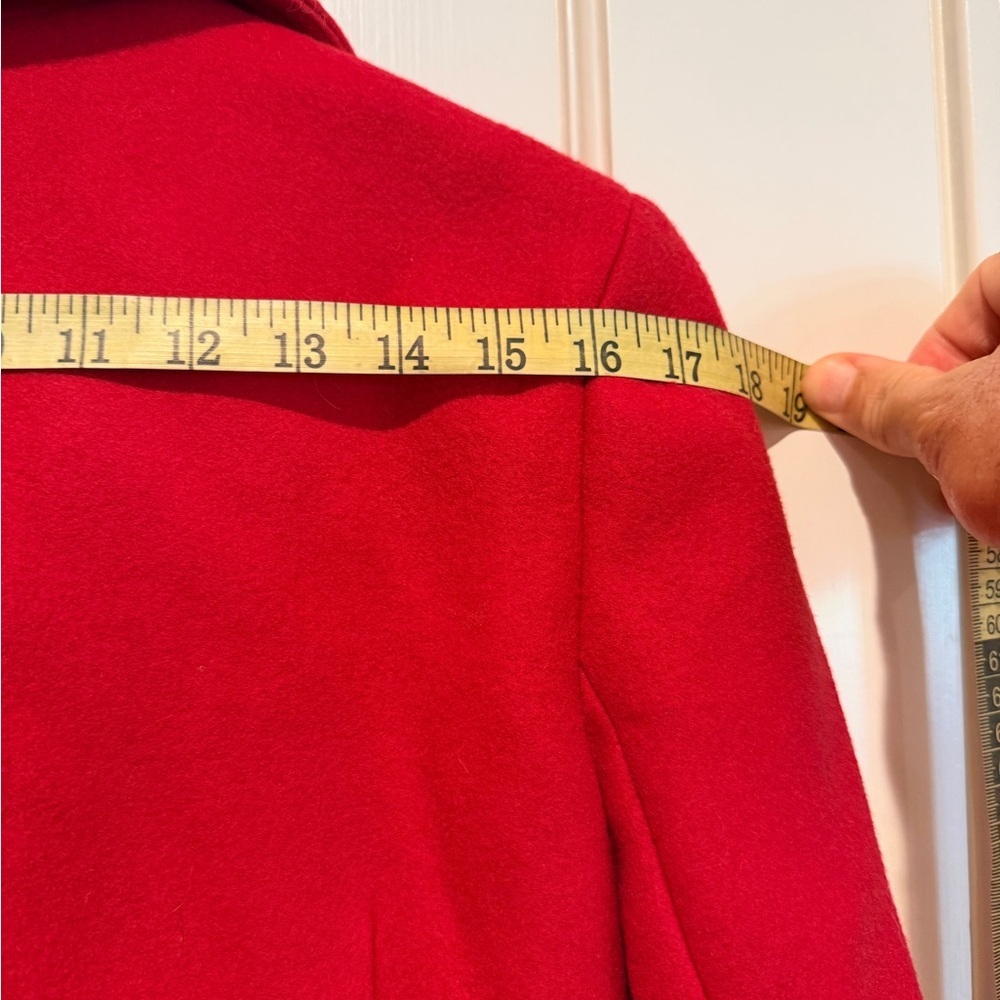 Theory Red Peacoat - Picture 4 of 7